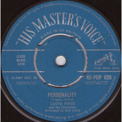 Lloyd Price And His Orchestra Personality VINYL 7" USED