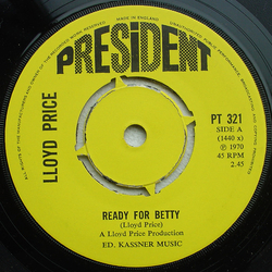 Lloyd Price Ready For Betty / Beat In Trinidad Vinyl 7" USED