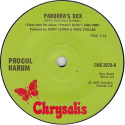 Procol Harum Pandora's Box USED VINYL 7INCH 45 RPM SINGLE