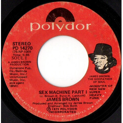 James Brown Sex Machine USED VINYL 7INCH 45 RPM STYRENE