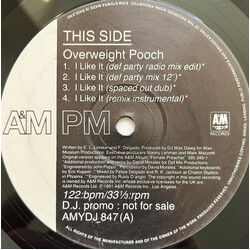 Overweight Pooch / Ce Ce Peniston I Like It USED VINYL 12INCH 33 S RPM PROMO