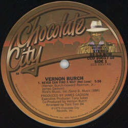 Vernon Burch Never Can Find A Way (Hot Love) / Dr. Do It Good USED VINYL 12INCH 33 S RPM PROMO