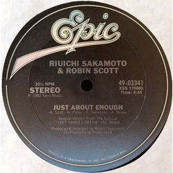 Ryuichi Sakamoto / Robin Scott Just About Enough Vinyl 12" USED
