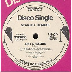 Stanley Clarke Just A Feeling Vinyl 12" USED