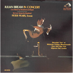 Julian Bream / Peter Pears Julian Bream In Concert Vinyl LP USED