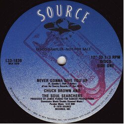 Chuck Brown & The Soul Searchers Never Gonna Give You Up VINYL 12" USED