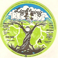 Culture Two Sevens Clash USED VINYL 7INCH 45 RPM SINGLE