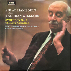 Sir Adrian Boult / Ralph Vaughan Williams Symphony No. 6, The Lark Ascending Vinyl LP USED