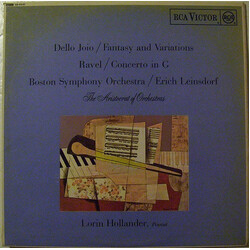 Norman Dello Joio / Maurice Ravel / Boston Symphony Orchestra / Erich Leinsdorf / Lorin Hollander Fantasy And Variations / Concerto In G Vinyl LP USED