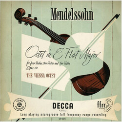 Felix Mendelssohn-Bartholdy / Wiener Oktett Octet In E Flat Major Vinyl LP USED