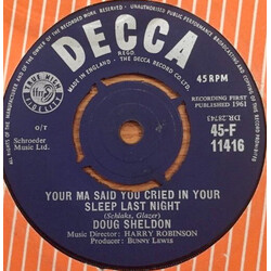 Doug Sheldon Your Ma Said You Cried In Your Sleep Last Night USED VINYL 7INCH 45 RPM SINGLE