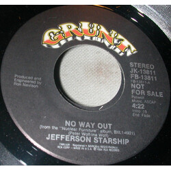Jefferson Starship No Way Out USED VINYL 7INCH PROMO