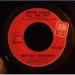 Jeffrey Osborne We're Going All The Way USED VINYL 7INCH 45 RPM SINGLE PROMO