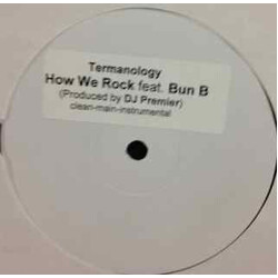 Termanology How We Rock / Please Don't Go USED VINYL 12INCH 33 S RPM PROMO WHITE LABEL