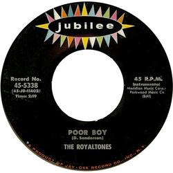 The Royaltones Poor Boy / Wail! USED VINYL 7"