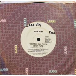 Rude Boys Written All Over Your Face USED VINYL 7INCH 45 RPM SINGLE PROMO