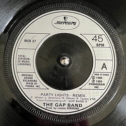 The Gap Band Party Lights (Remix) / Baby Baba Boogie USED VINYL 7INCH SINGLE