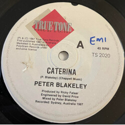 Peter Blakeley Caterina USED VINYL 7INCH 45 RPM SINGLE