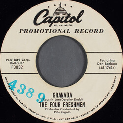 The Four Freshmen Granada / How Can I Begin To Tell? USED VINYL 7INCH 45 RPM PROMO