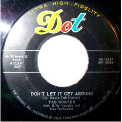 Tab Hunter / Billy Vaughn And His Orchestra Don't Let It Get Around USED VINYL 7INCH 45 RPM