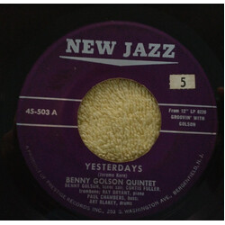 Benny Golson Quintet Yesterdays / Drumboogie Vinyl 7" USED