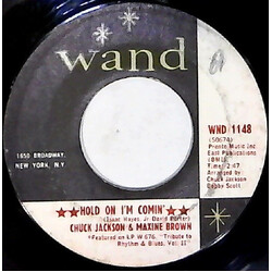 Chuck Jackson / Maxine Brown Hold On I'm Comin' / Never Had It So Good VINYL 7" USED