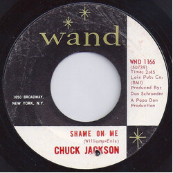 Chuck Jackson Shame On Me / Candy Vinyl 7" USED