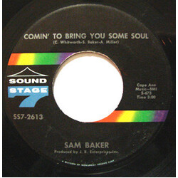 Sam Baker I Can't Break Away / Comin' To Bring You Some Soul USED VINYL 7INCH 45 RPM SINGLE