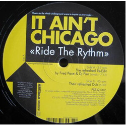 It Ain't Chicago Ride The Rythm VINYL 12" USED