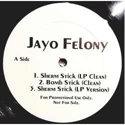 Jayo Felony Sherm Stick USED VINYL 12INCH SINGLE PROMO 33 S RPM