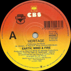 Earth, Wind & Fire Heritage USED VINYL 7INCH 45 RPM SINGLE