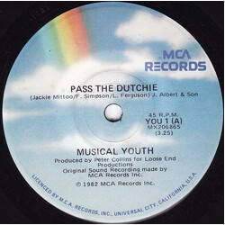 Musical Youth Pass The Dutchie VINYL 7" USED