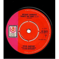Peter Sarstedt Without Darkness Vinyl 7" USED