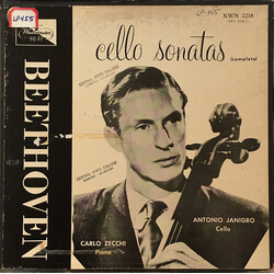 Antonio Janigro / Carlo Zecchi / Ludwig van Beethoven Cello Sonatas (Complete) Vinyl LP USED