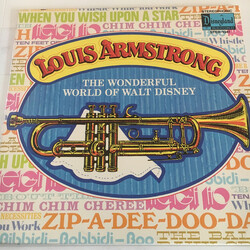 Louis Armstrong The Wonderful World of Walt Disney Vinyl LP USED
