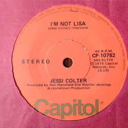 Jessi Colter I'm Not Lisa USED VINYL 7INCH 45 RPM STEREO