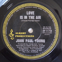 John Paul Young Love Is In The Air USED VINYL 7INCH 45 RPM SINGLE