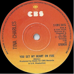 Tina Charles You Set My Heart On Fire USED VINYL 7INCH 45 RPM