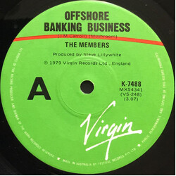The Members Offshore Banking Business USED VINYL 7INCH 45 RPM SINGLE