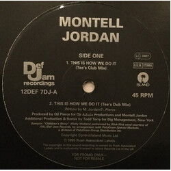 Montell Jordan This Is How We Do It (Todd Terry Remixes) USED VINYL 12INCH 45 RPM PROMO