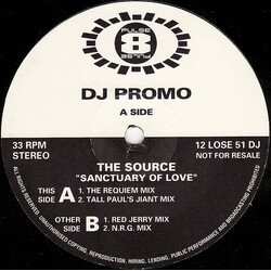 The Source Sanctuary Of Love USED VINYL 12INCH 33 S RPM PROMO