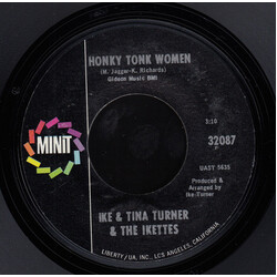 Ike & Tina Turner / The Ikettes Honky Tonk Women / Come Together USED VINYL 7INCH 45 RPM SINGLE STYRENE