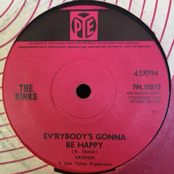 The Kinks Ev'rybody's Gonna Be Happy / Who'll Be The Next In Line USED VINYL 7INCH 45 RPM SINGLE