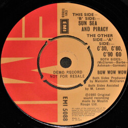 Bow Wow Wow C'30, C'60, C'90 Go USED VINYL 7INCH 45 RPM SINGLE PROMO