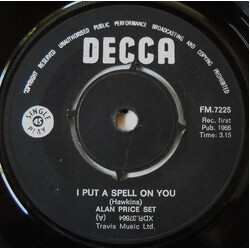 The Alan Price Set I Put A Spell On You USED VINYL 7INCH SINGLE