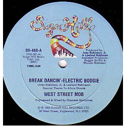 West Street Mob Break Dancin' - Electric Boogie / Let Your Mind Be Free USED VINYL 12INCH 33 S RPM