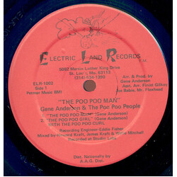 Gene Anderson & The Poo Poo People The Poo Poo Man USED VINYL 12INCH 33 S RPM
