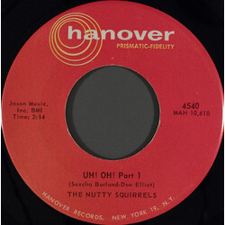 The Nutty Squirrels Uh! Oh! USED VINYL 7INCH 45 RPM SINGLE