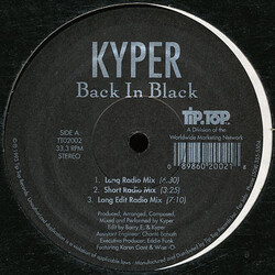 Kyper Back In Black VINYL 12" USED