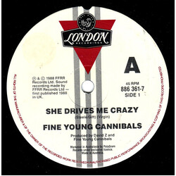 Fine Young Cannibals She Drives Me Crazy VINYL 7" USED